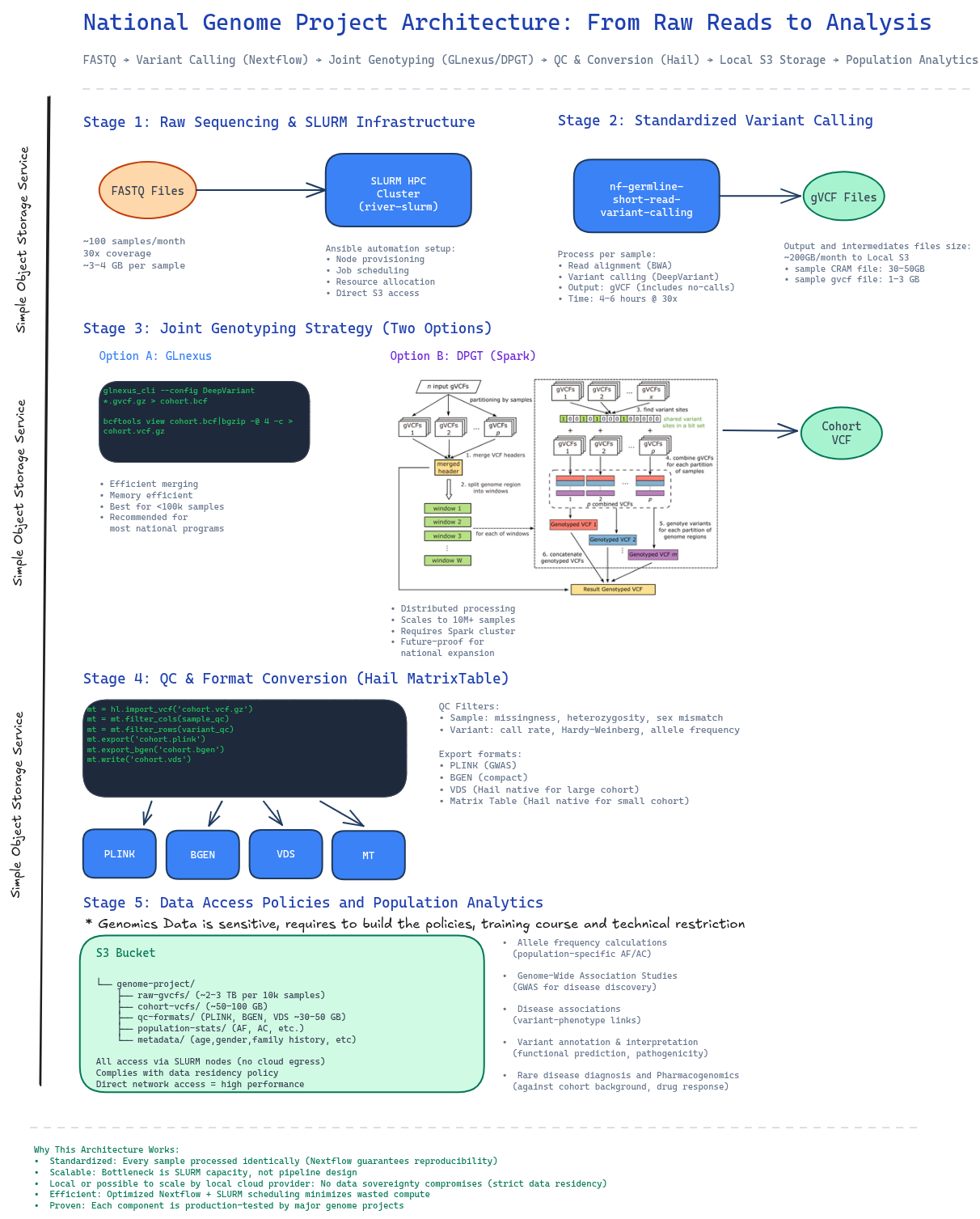 National Genome Project Architecture
